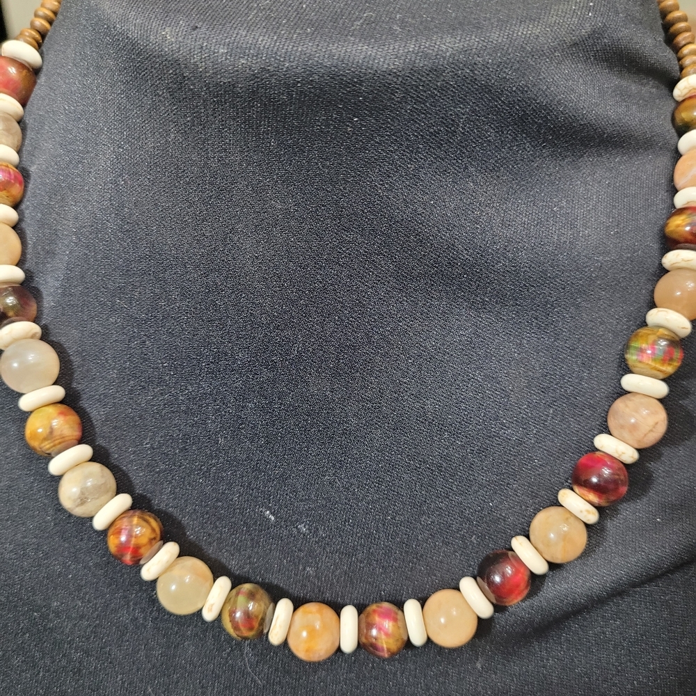 Sunstone and Imperial Tigereye Necklace